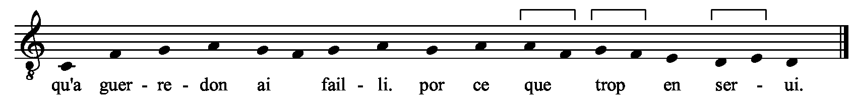 Refrain musical notation